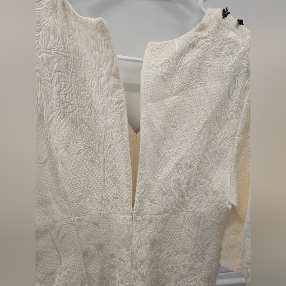 NWT Escada Embroidered Jacquard Dress Sz 42 - Picture 12 of 16